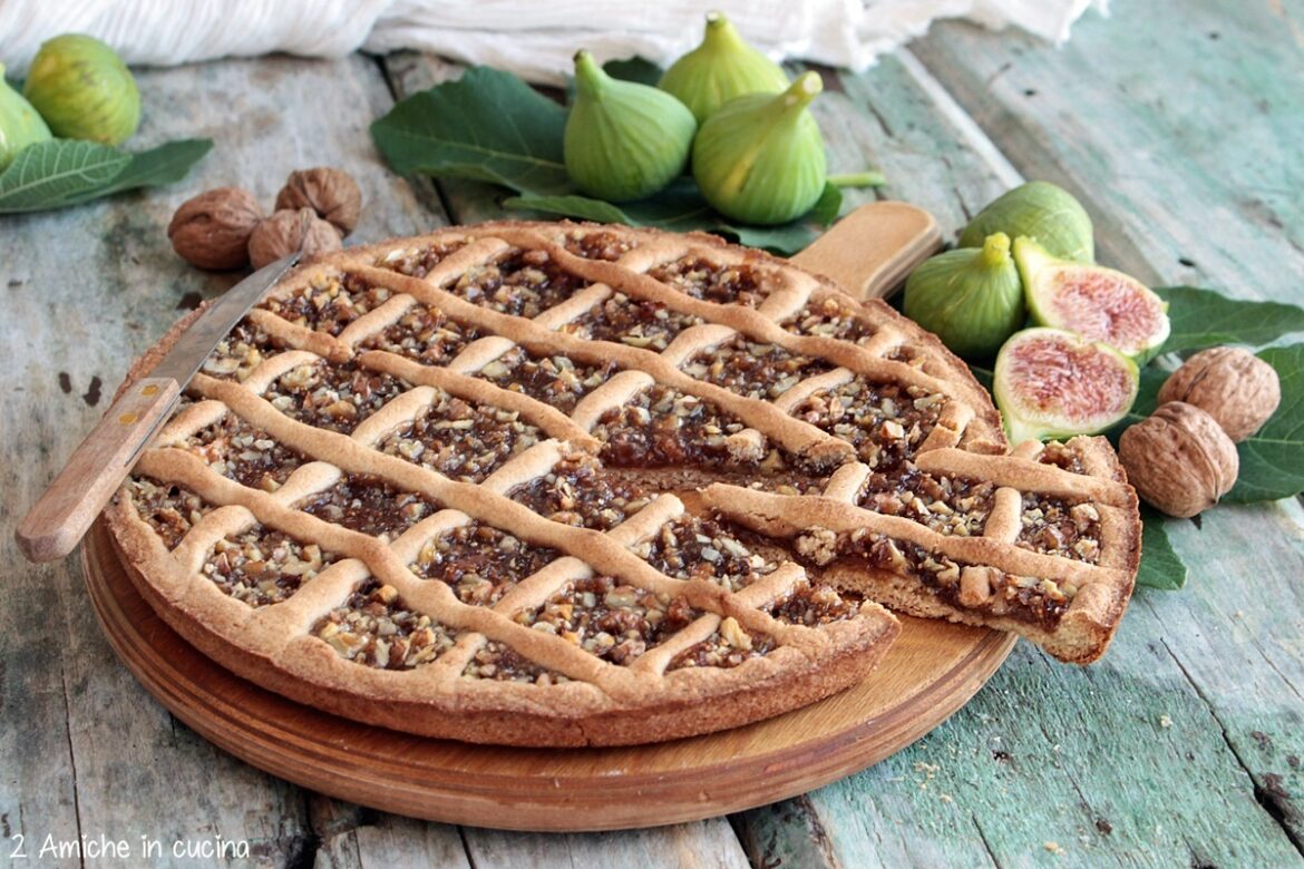 Crostata Di Farro Ai Fichi E Noci Amiche In Cucina